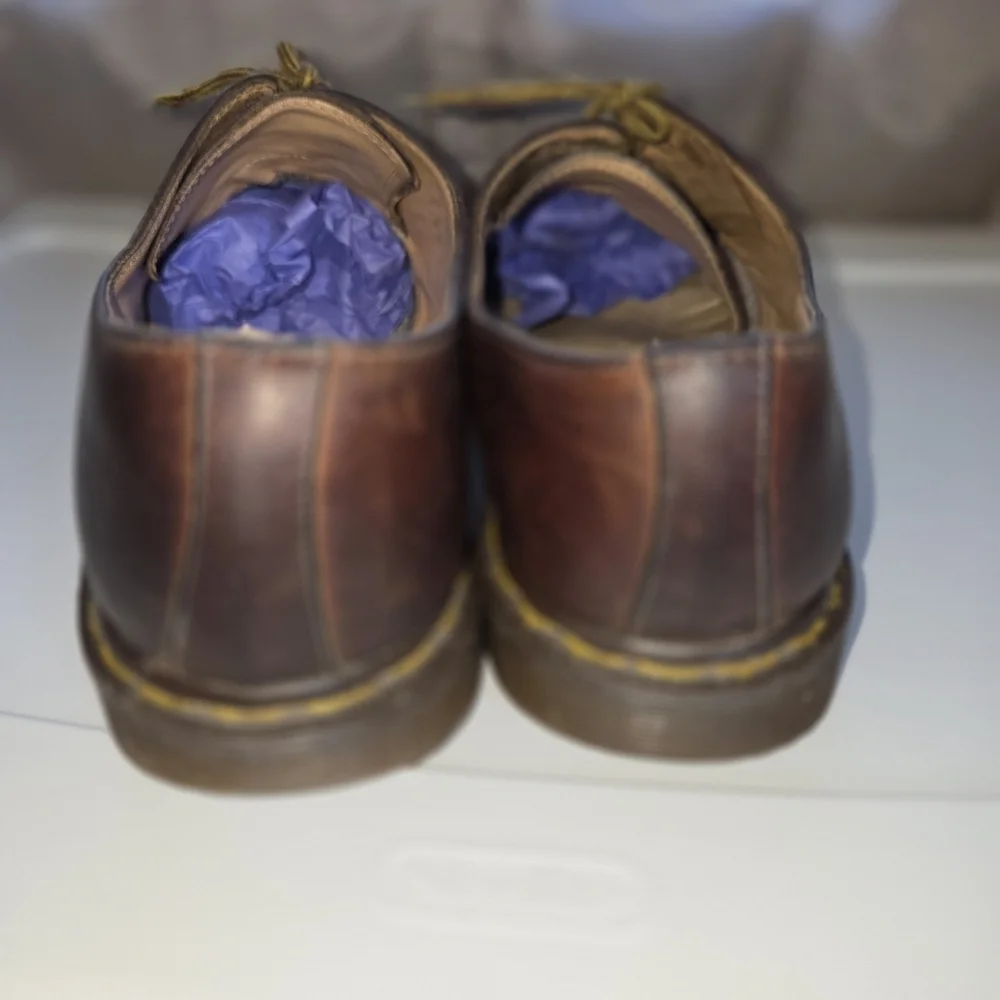 Dr. Martens vintage England brown derby Brown Leather Men's Shoes